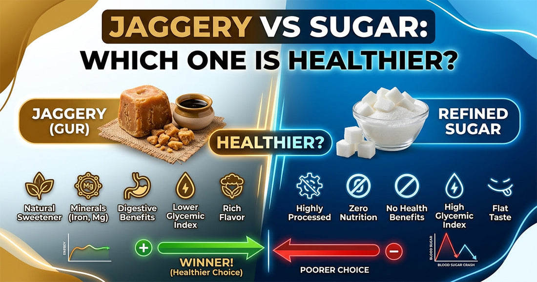 Jaggery vs Sugar: Which One is Healthier?