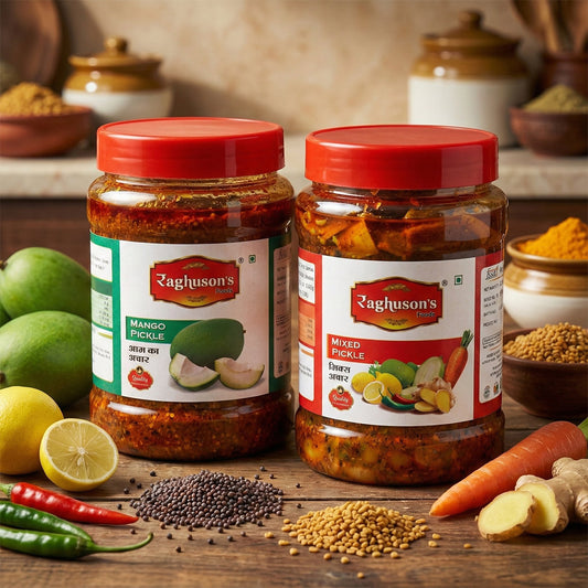 COMBO OF MANGO PICKLE AND MIXED PICKLE